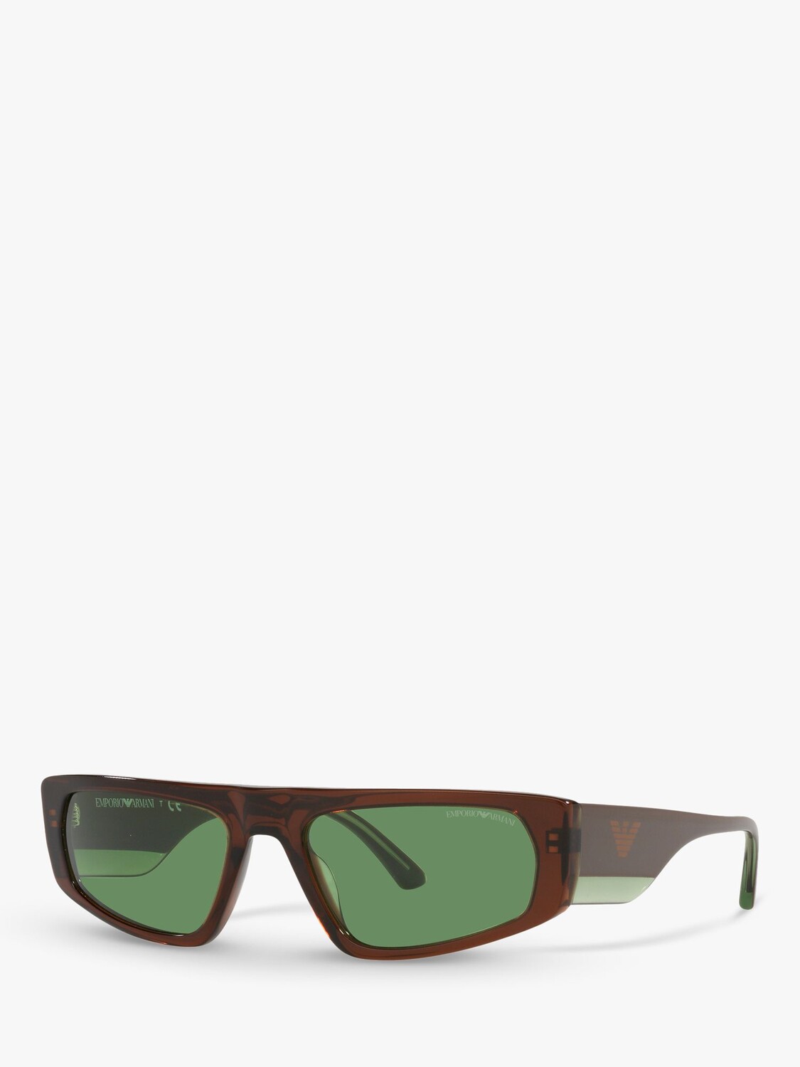 

Emporio Armani EA4168 Мужские солнцезащитные очки-подушки, коричневые/зеленые