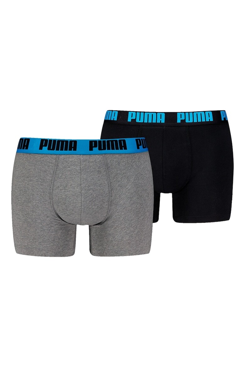 

Боксеры с логотипом на поясе - 2 пары Puma, черный