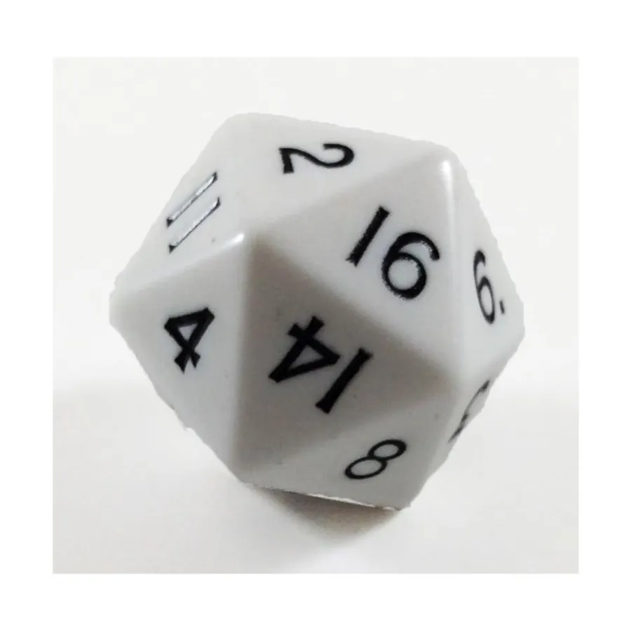 

Джамбо d20 - Белый, Dice - Jumbo Opaque (Koplow)