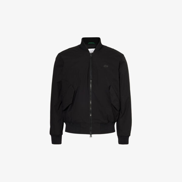 

Утепленный бомбер свободного кроя с фирменной нашивкой Lacoste, черный