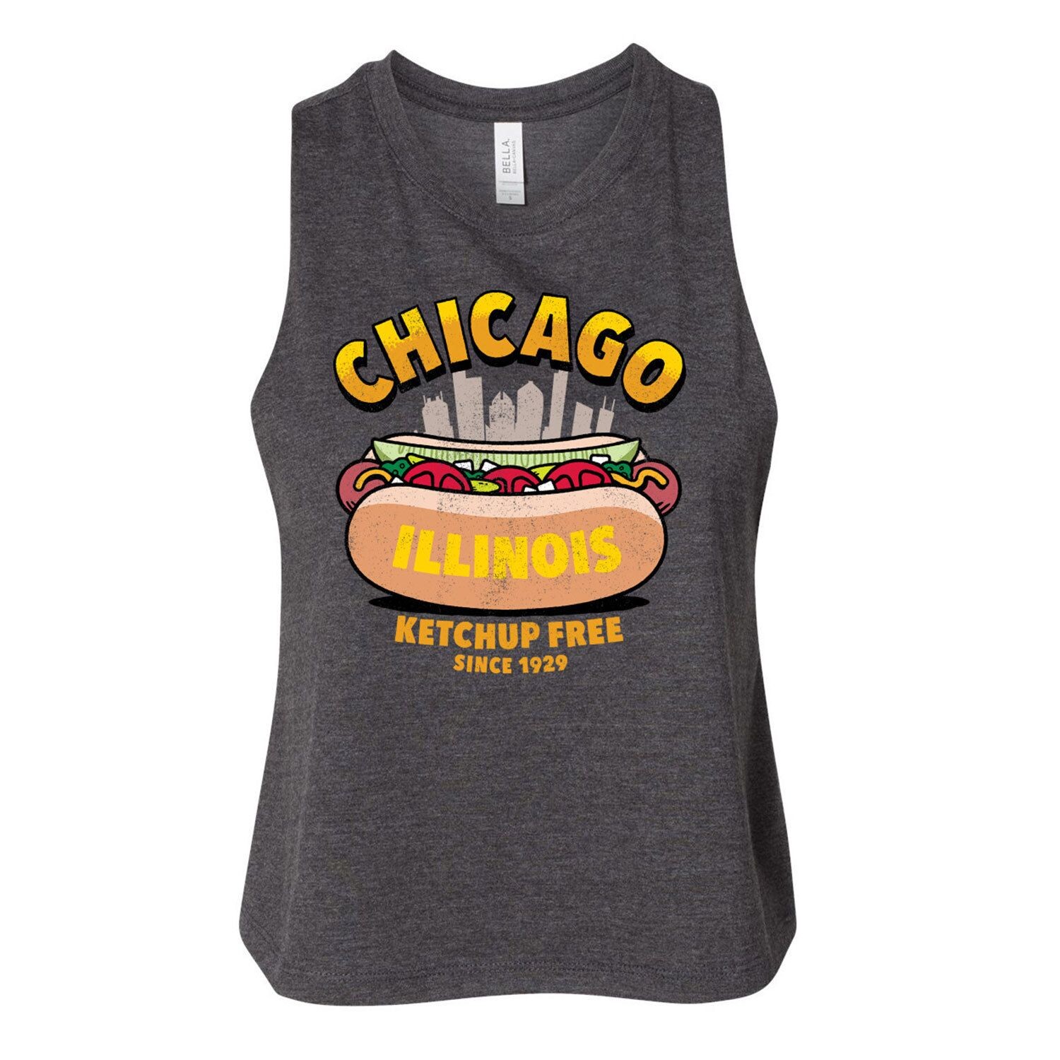 

Майка с рисунком Chicago Racerback для юниоров Licensed Character, серый