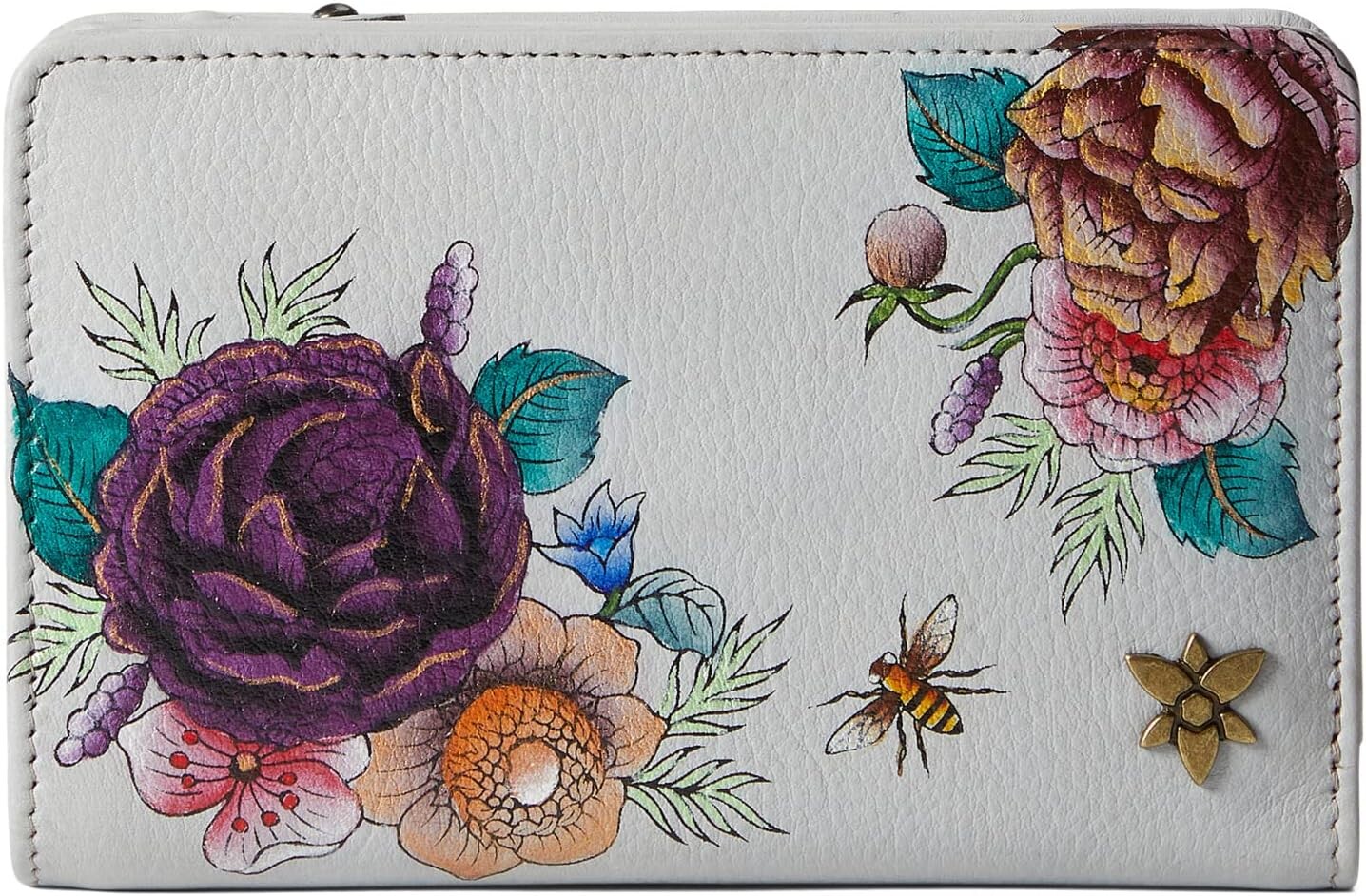 

Двойной маленький кошелек-органайзер — 1166 Anuschka, цвет Floral Charm