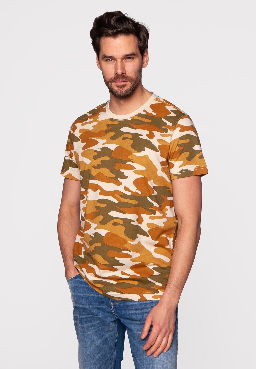 

Футболка с принтом Lee Cooper, мультиколор, Коричневый