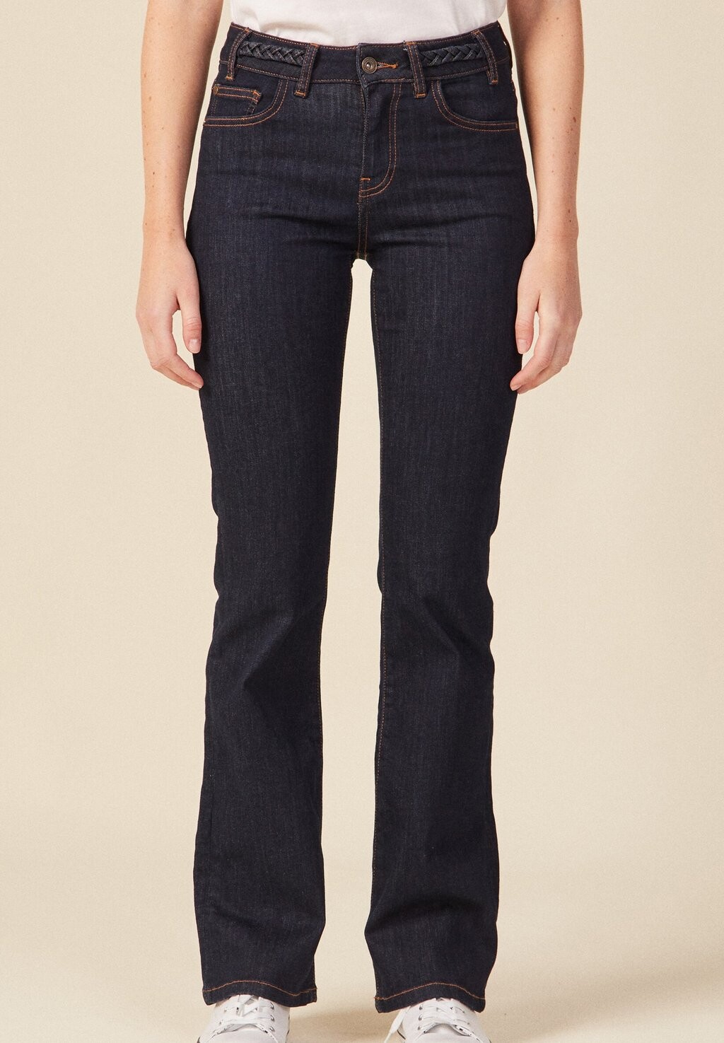 

Джинсы Bootcut Mit Geflochtenen Details BONOBO Jeans, цвет denim brut
