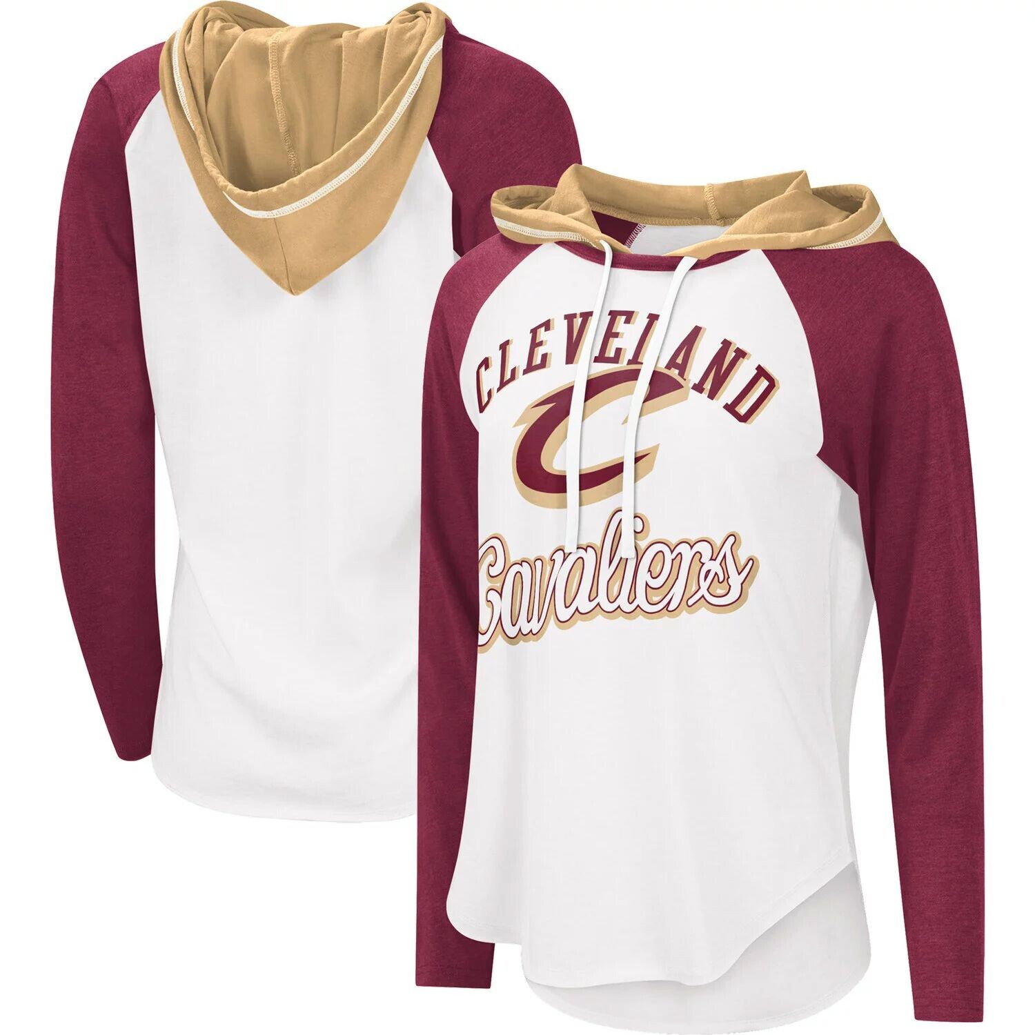 

Женская худи G-III 4Her by Carl Banks белая Cleveland Cavaliers MVP худи с длинными рукавами и регланами G-III