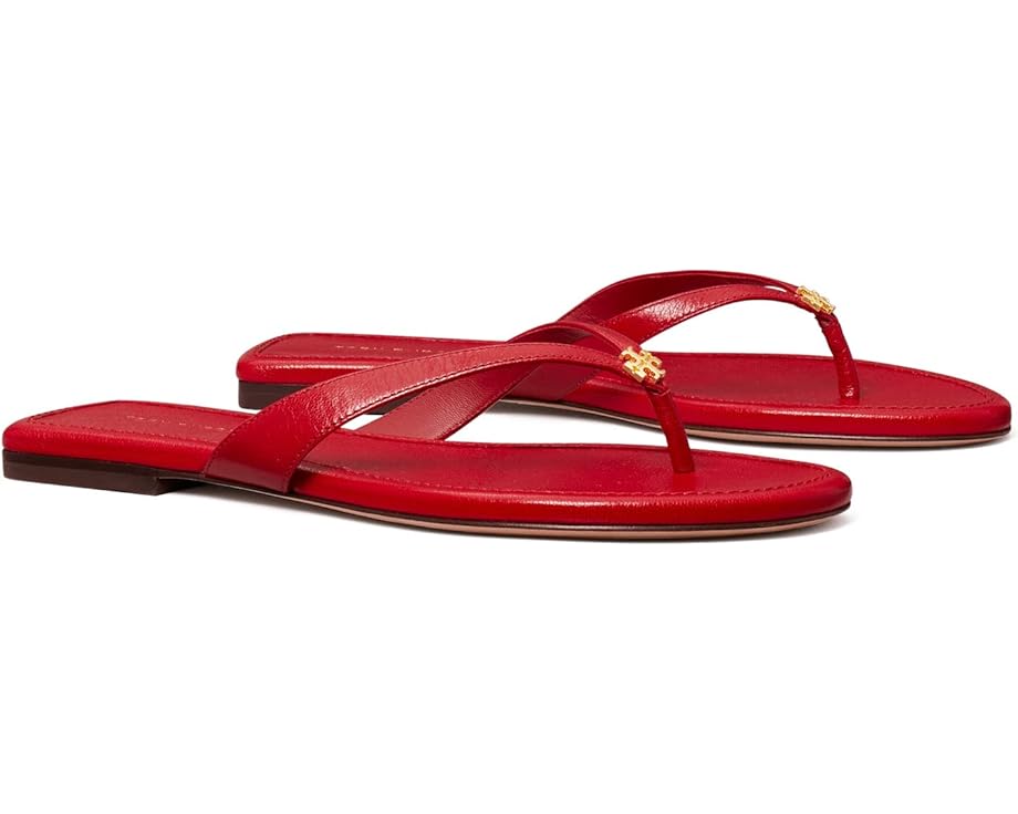 Сандалии Tory Burch Capri Leather Flip-Flop, цвет Tory Red