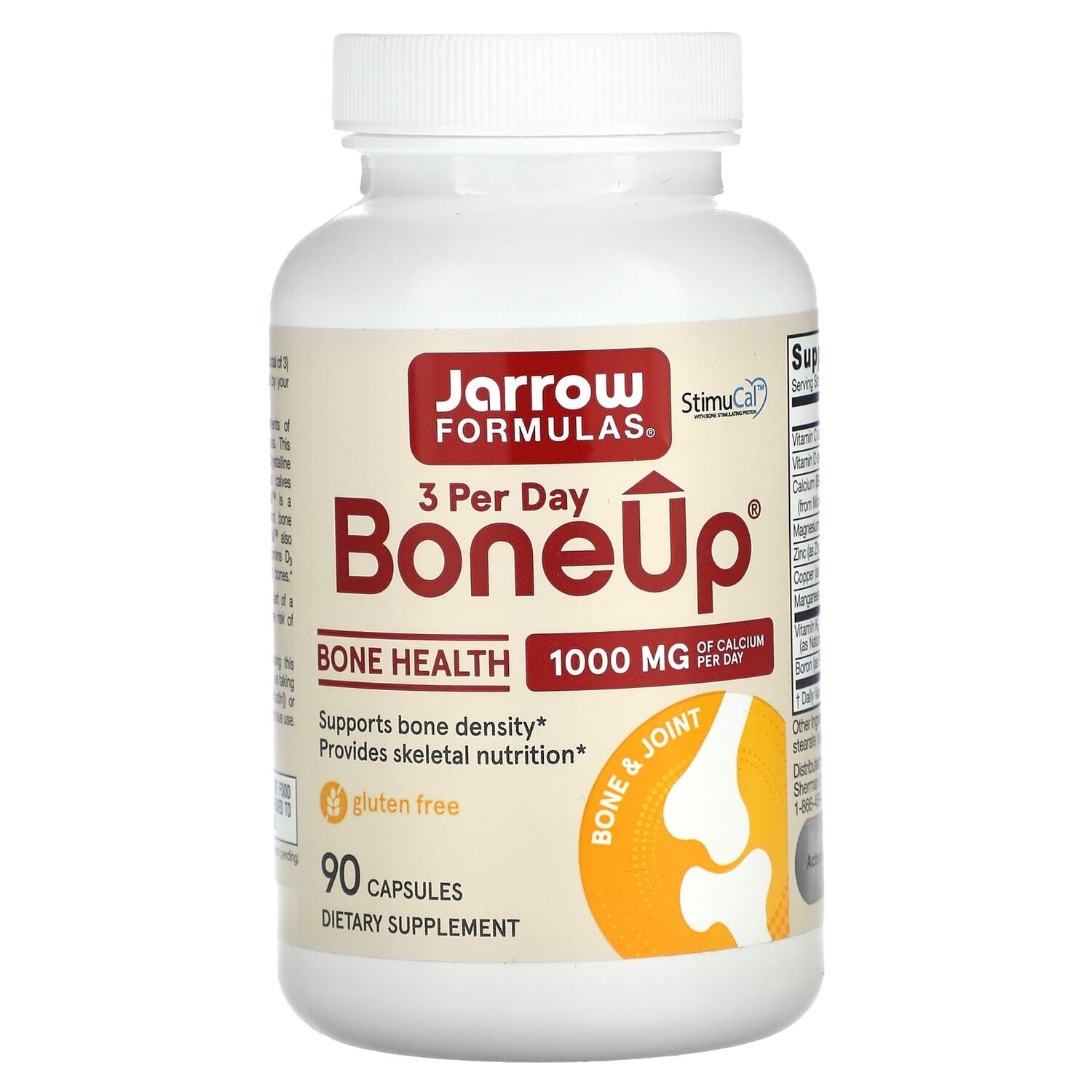 

BoneUp 3 в день, 1000 мг, 90 капсул, Jarrow Formulas