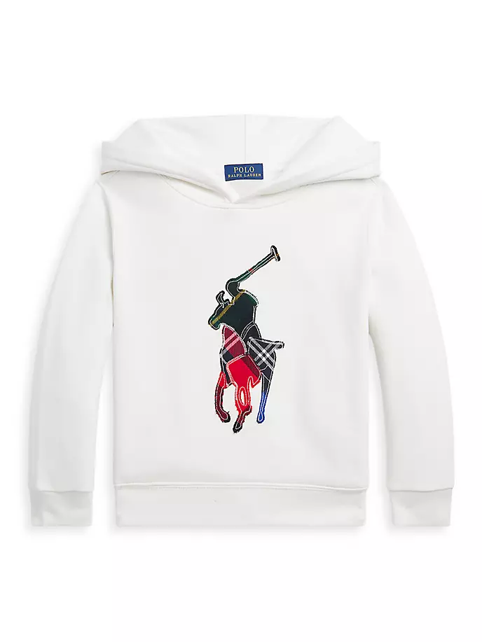 

Толстовка-поло с пони Little Boy's & Boy's в стиле пэчворк Polo Ralph Lauren, цвет nevis