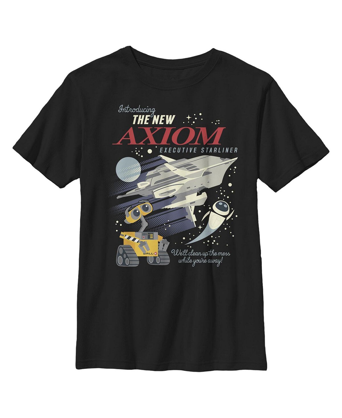 

Детская футболка с плакатом Wall-E New Axiom для мальчиков Disney Pixar