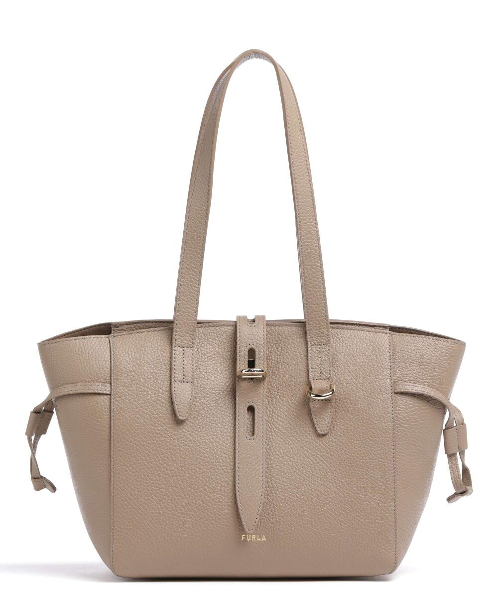 

Сумка через плечо Net S из зерненой кожи Furla, коричневый