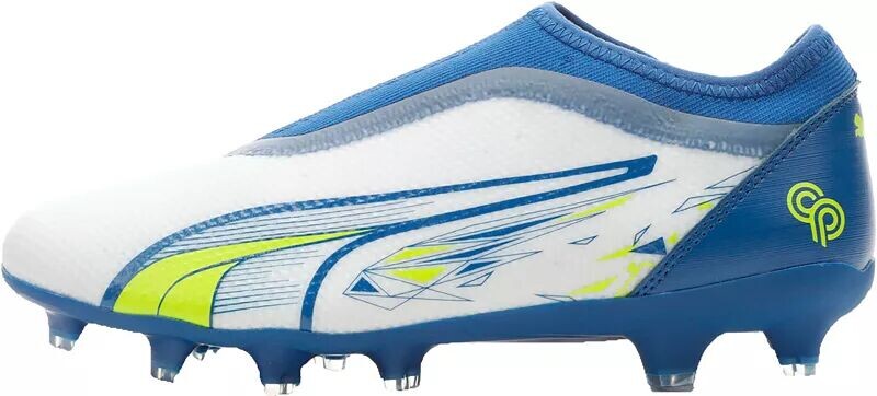 

Детские футбольные бутсы Puma Ultra Match + LL CP FG, белый/синий