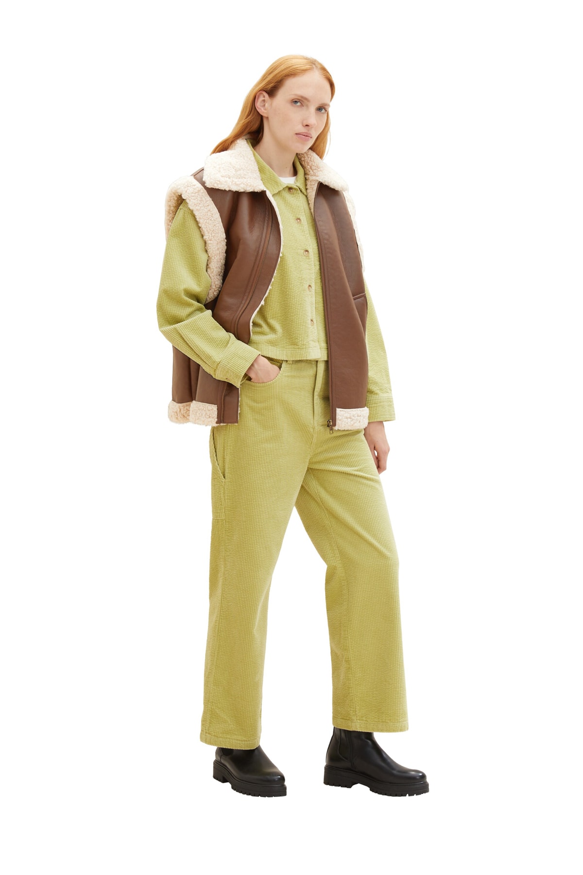 Брюки Женские/Девочки шнуровые брюки Carpender Tom Tailor Denim, оранжевый рубашка tom tailor размер l оранжевый