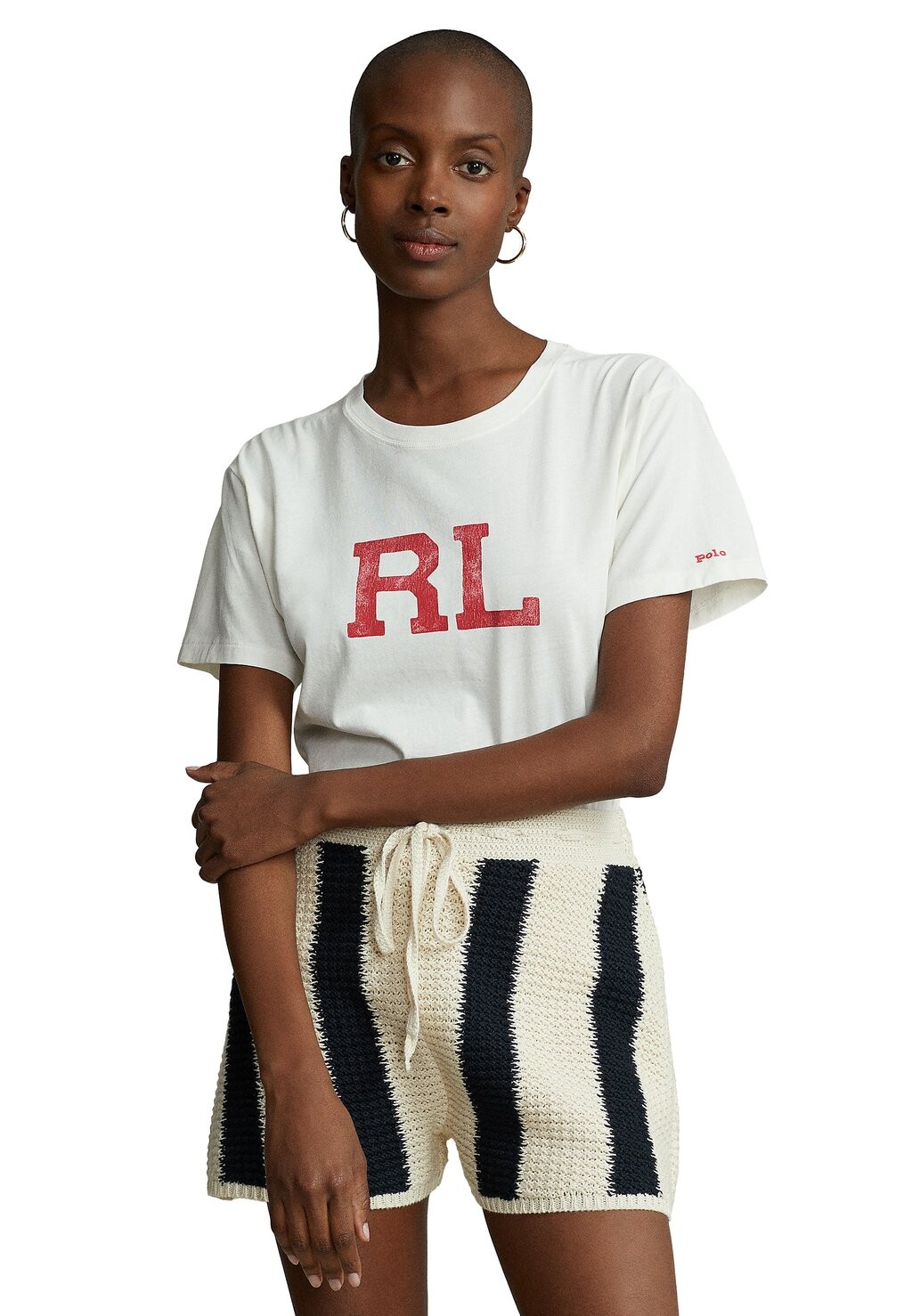 

Футболка с принтом Polo Ralph Lauren, Серый