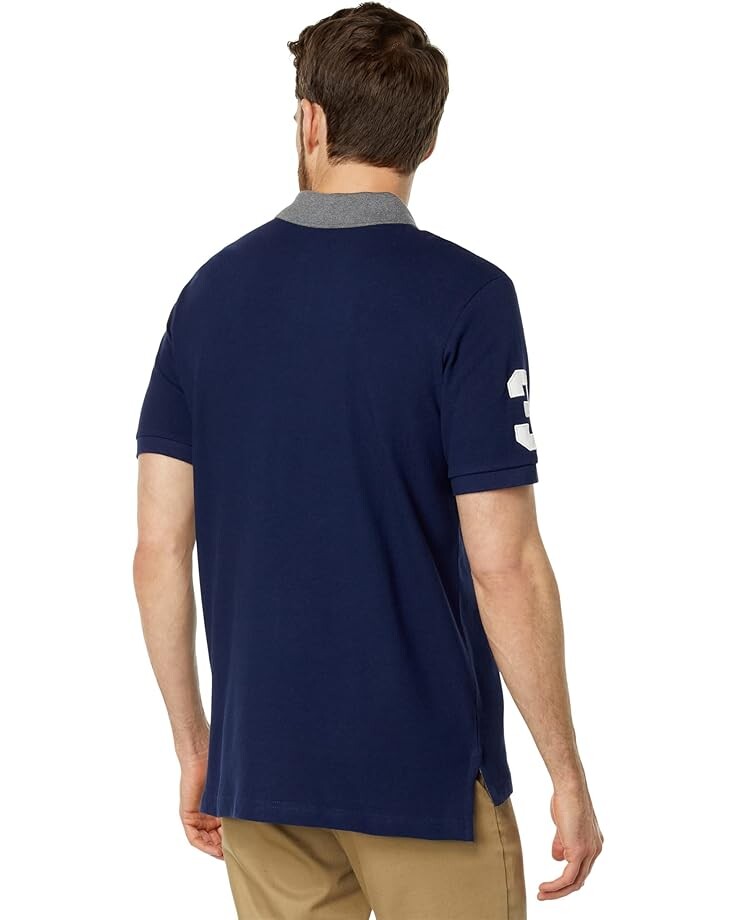 

Поло U.S. POLO ASSN. Multipatch Sash Short Sleeve Knit Pique Polo, цвет Classic Navy