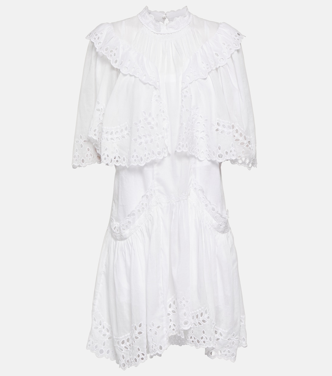 Мини-платье Kayene из хлопка MARANT ETOILE, белый