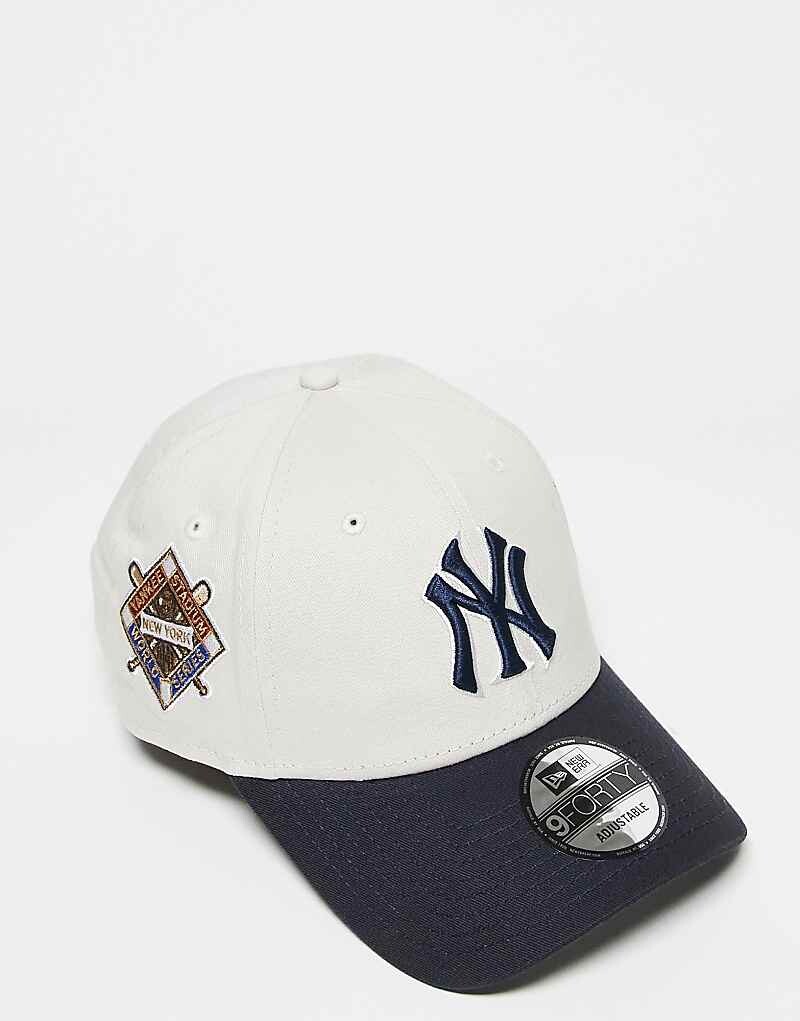 

Белая кепка New Era NY Yankees 9Forty с контрастной отделкой