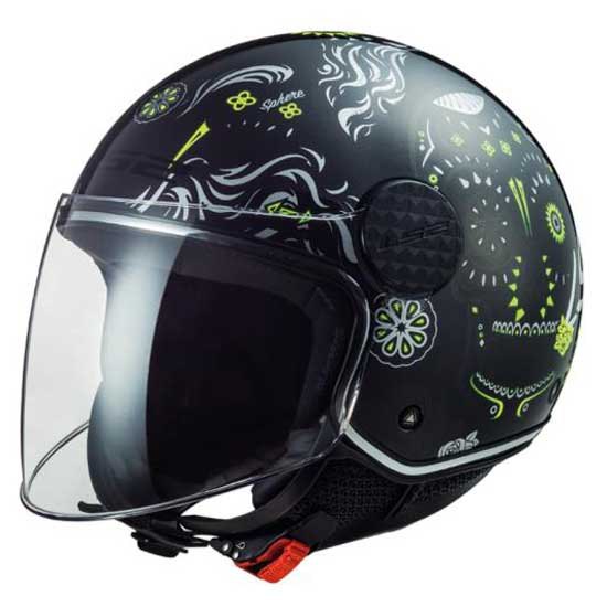 Открытый шлем LS2 Of558 Sphere Lux Maxca, черный