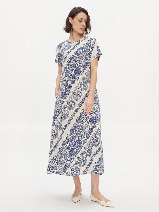 

Платье на каждый день, стандартного кроя Weekend Max Mara, экрю