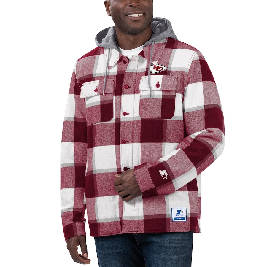 

Толстовка на молнии Starter Kansas City Chiefs, красный