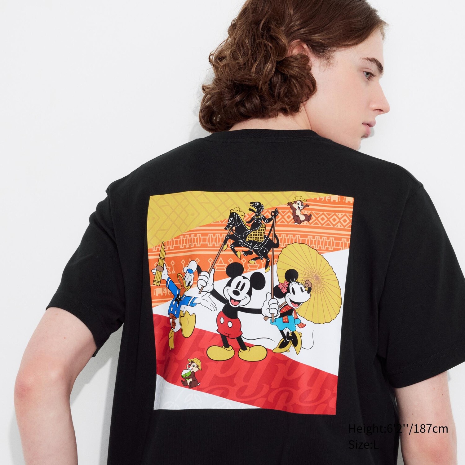 

Футболка Uniqlo Mickey Mouse in Thailand с коротким рукавом, черный