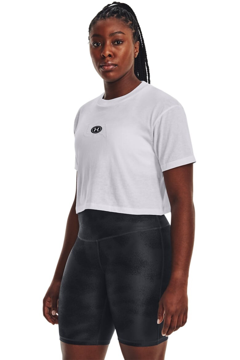 

Короткий фитнес-топ Under Armour, белый
