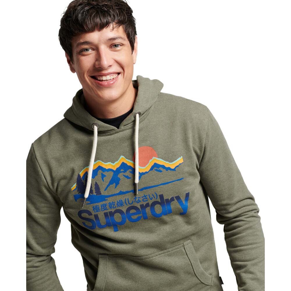 

Худи Superdry Vintage Great Outdoors, зеленый