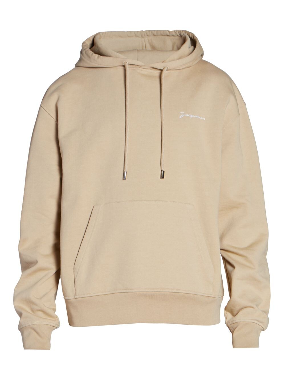 

Худи с вышитым логотипом на шнурке Jacquemus, хаки