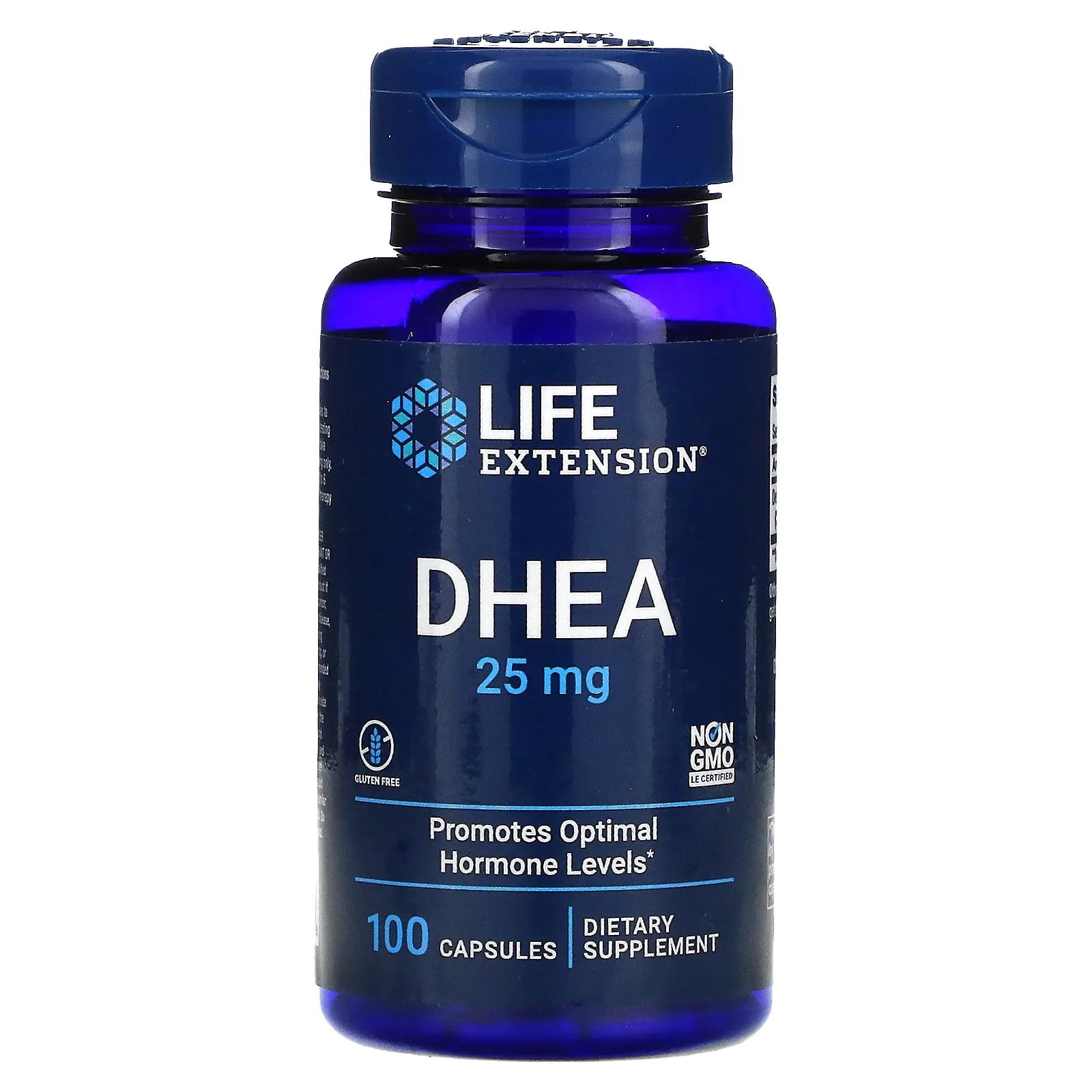 Life Extension DHEA 25 мг 100 капсул life extension дгэа 25 мг 100 капсул