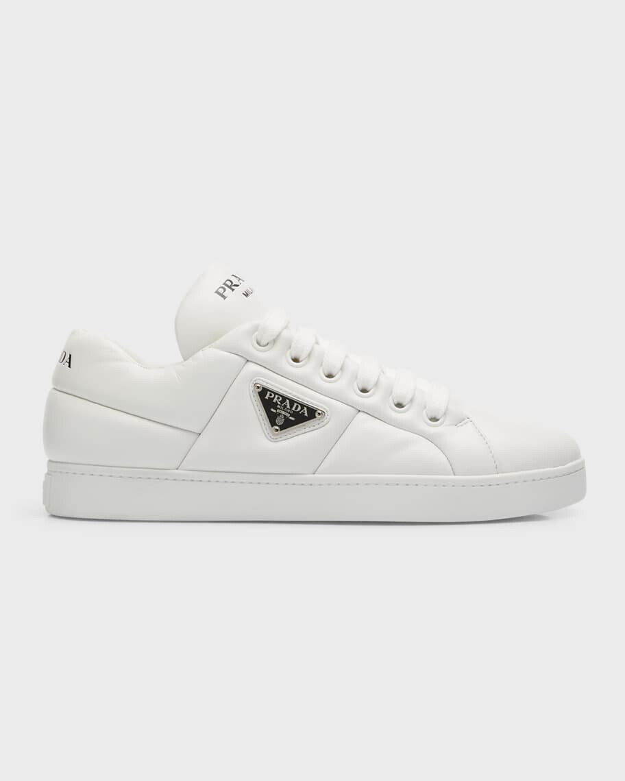 

Кожаные низкие кеды Lane Prada