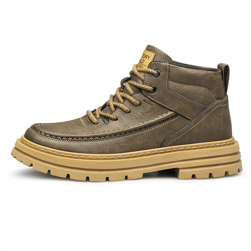 

Мужские ботинки Cahhrrn X Martin Boot Men Beige Black-Tailed Deer