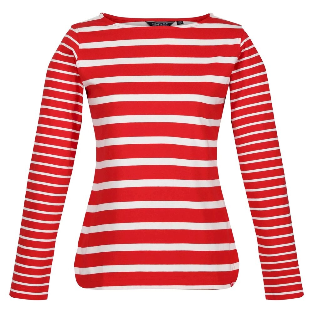 

Футболка с длинным рукавом Regatta Farida Striped, красный