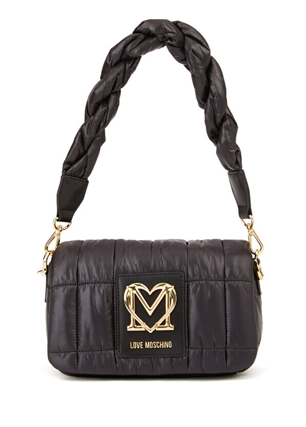 

Черная женская сумка с логотипом Love Moschino