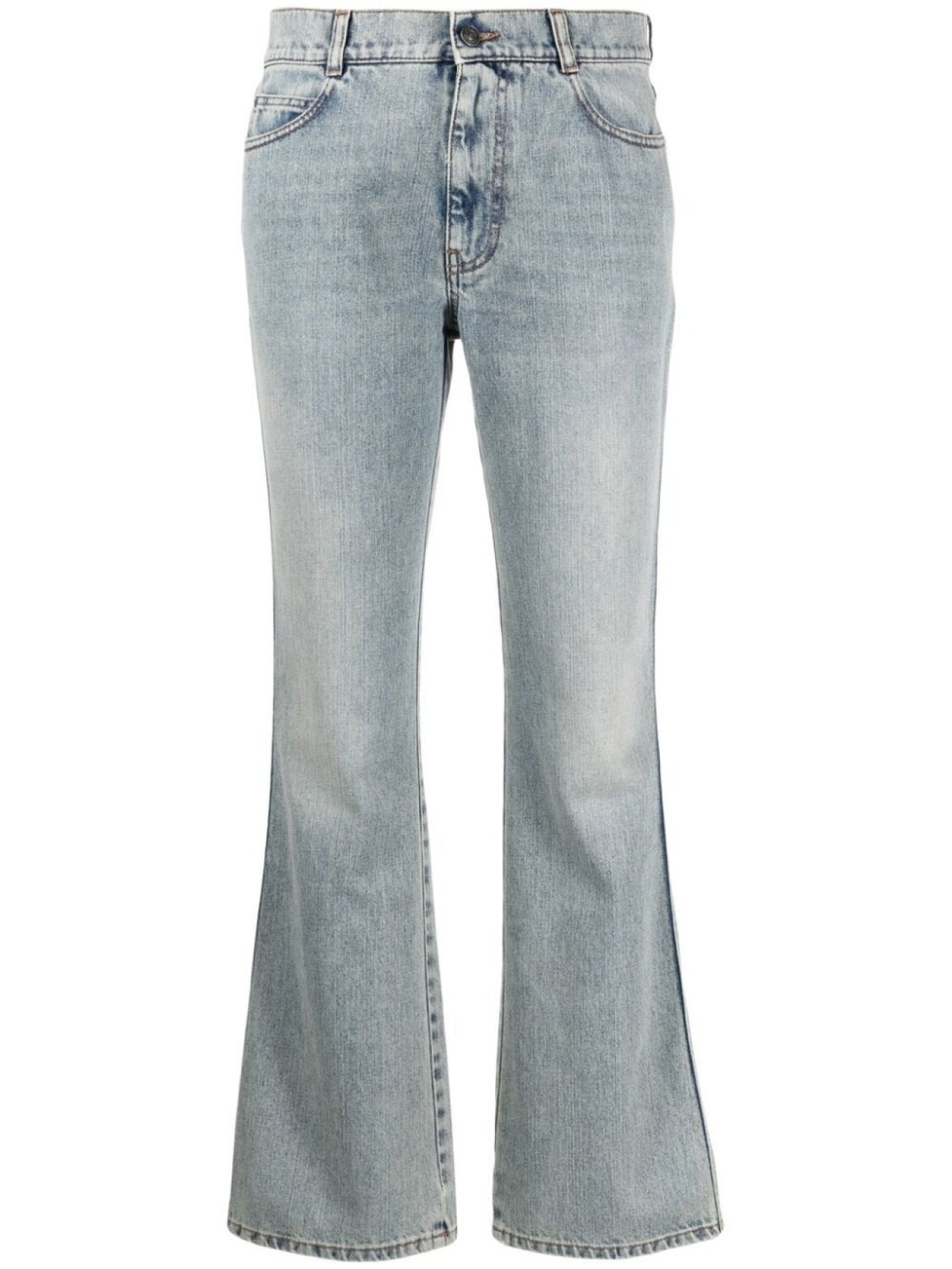 

Ports 1961 расклешенные джинсы с эффектом потертости, синий