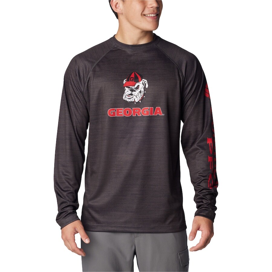 

Футболка с длинным рукавом Columbia Georgia Bulldogs, черный