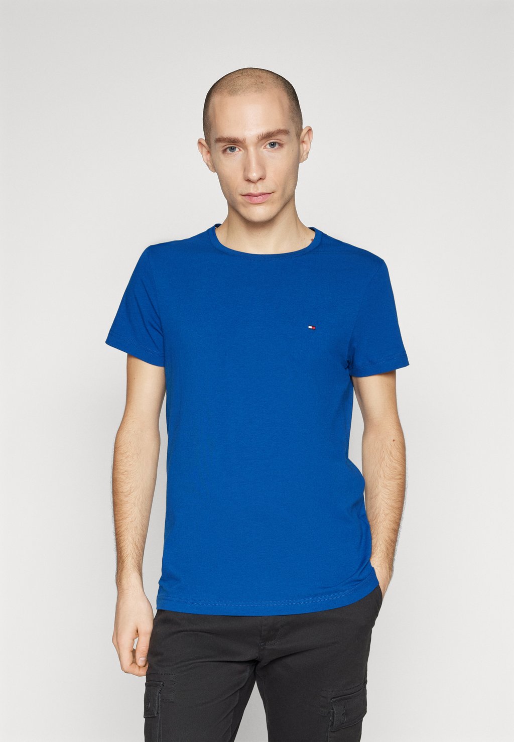 Базовая футболка SLIM FIT TEE Tommy Hilfiger, цвет anchor blue