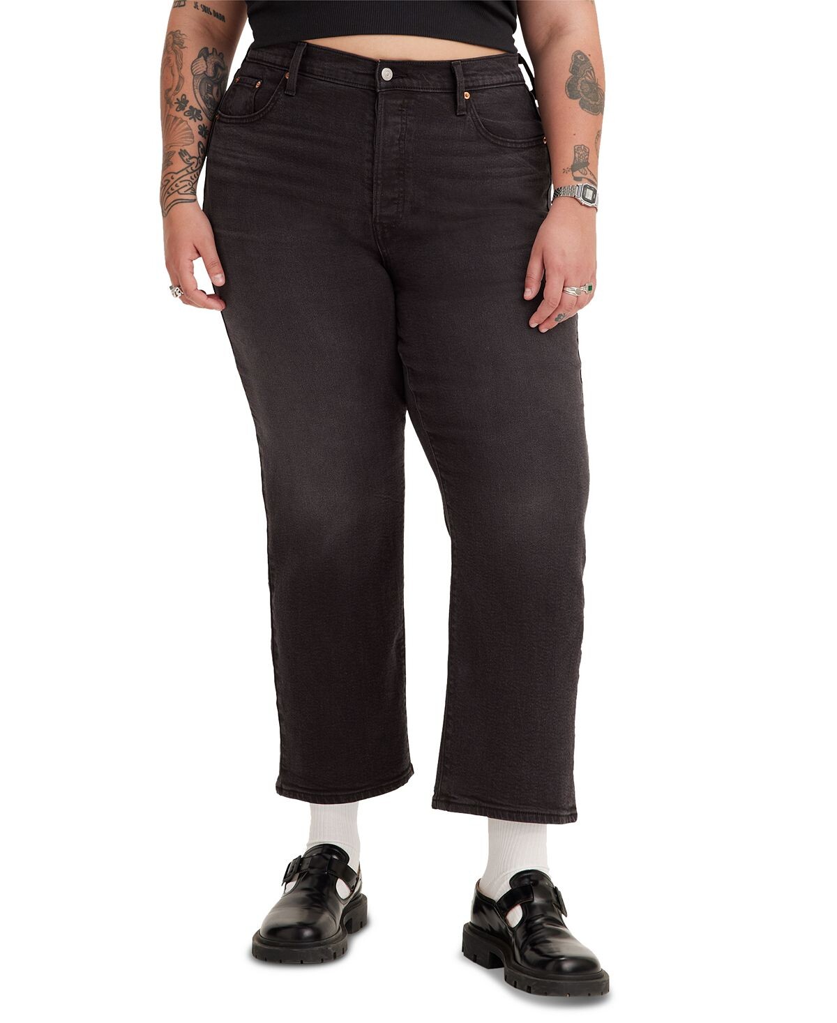 

Прямые джинсы до щиколотки Trendy Plus с рельефной клеткой Levi's