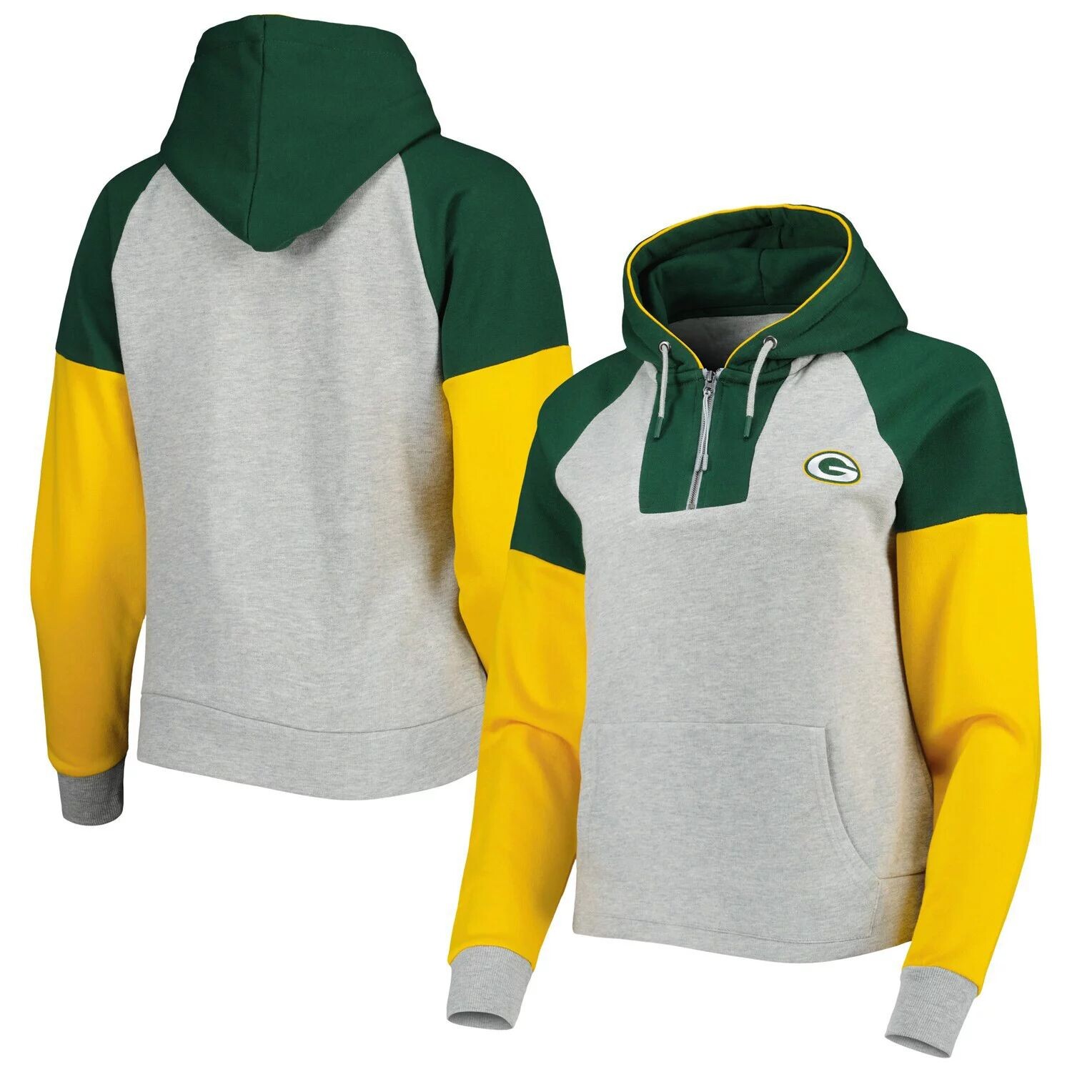 

Женский пуловер с капюшоном с капюшоном с капюшоном Green Bay Packers Jackpot реглан, серый/зеленый цвет Antigua Heathered Grey/Green Antigua