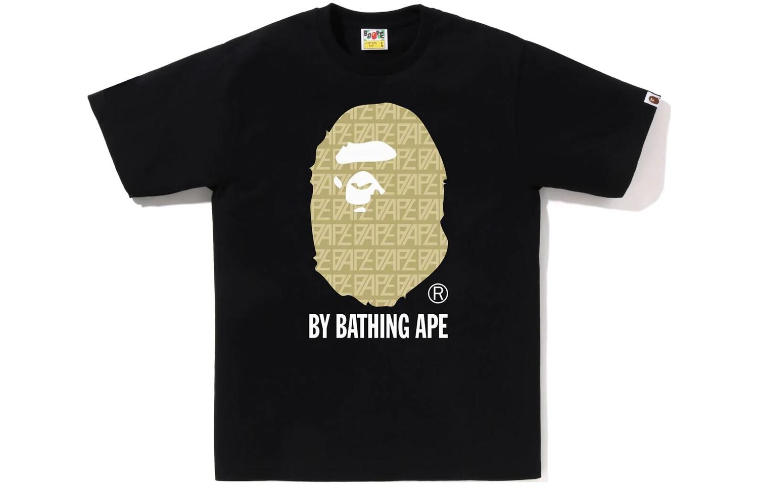 

Футболка с монограммой логотипа BAPE от Bathing Ape A Bathing Ape, белый/синий