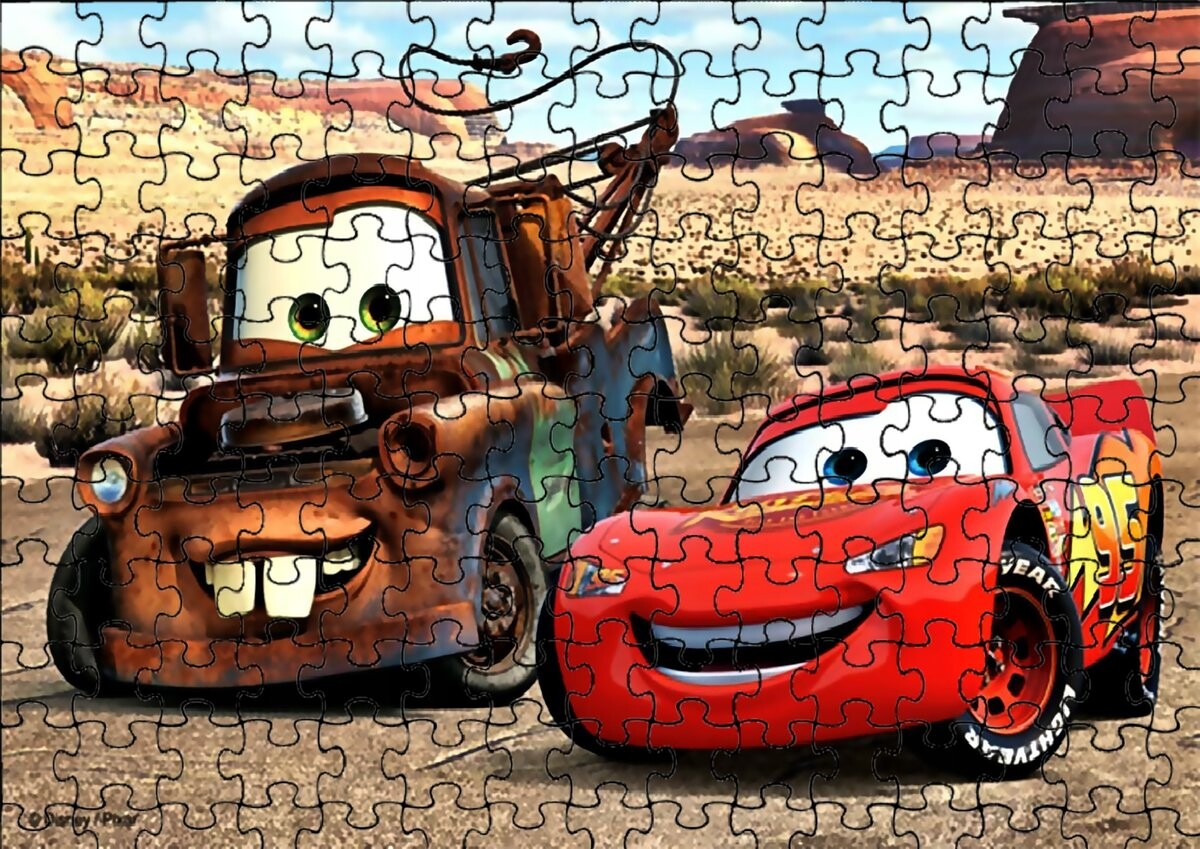 

Пазл 252 детали: Red Car Cars + Сумка с принтом bez marki