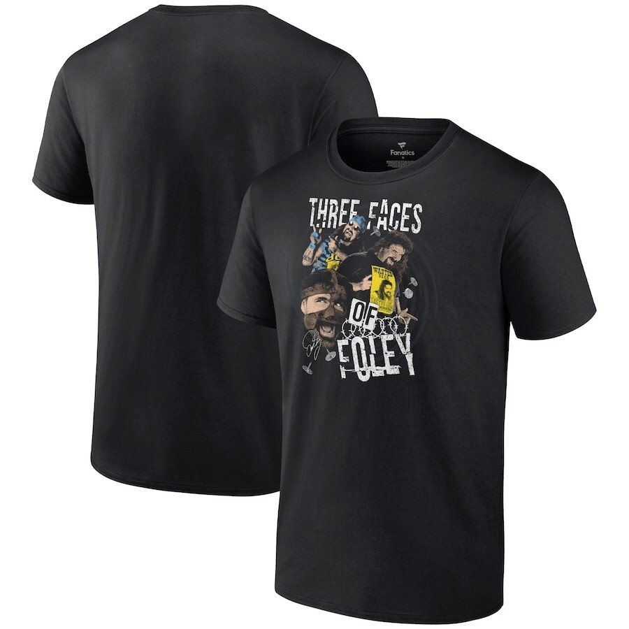 

Футболка с коротким рукавом WWE Authentic Mick Foley, черный