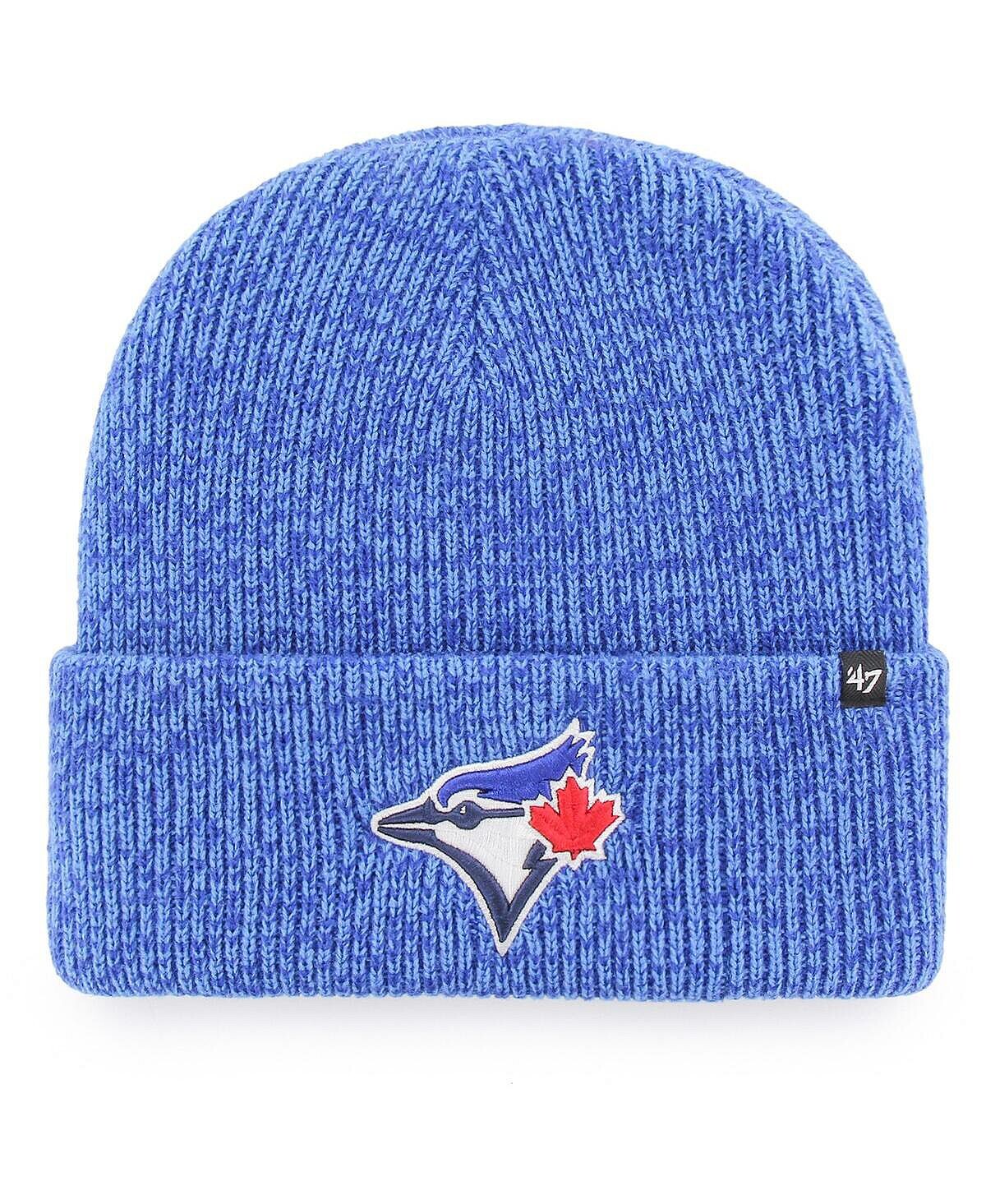 

Мужская вязаная шапка с манжетами '47 Royal Toronto Blue Jays Brain Freeze '47 Brand