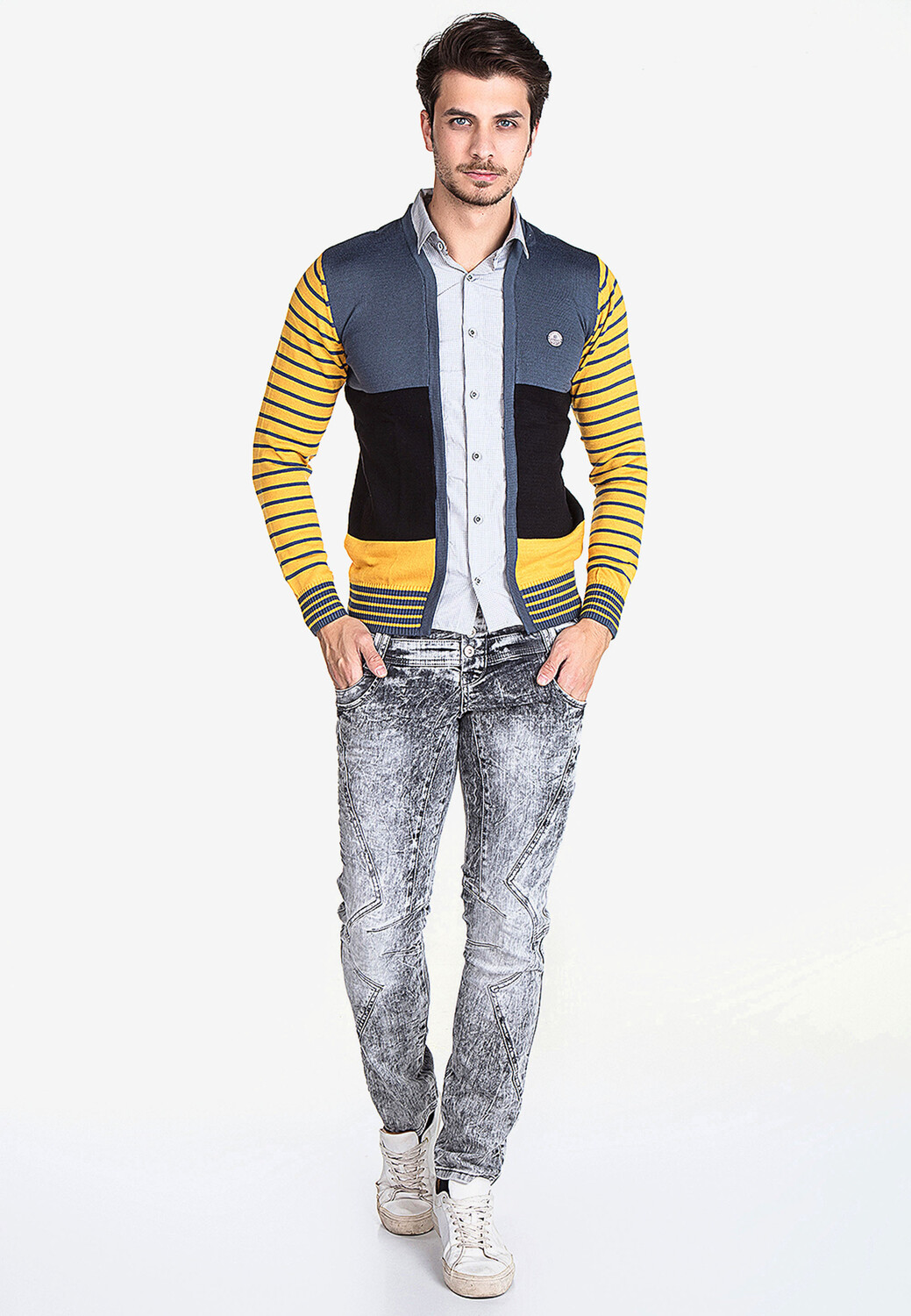 

Лонгслив Cipo & Baxx Pullover, индиго