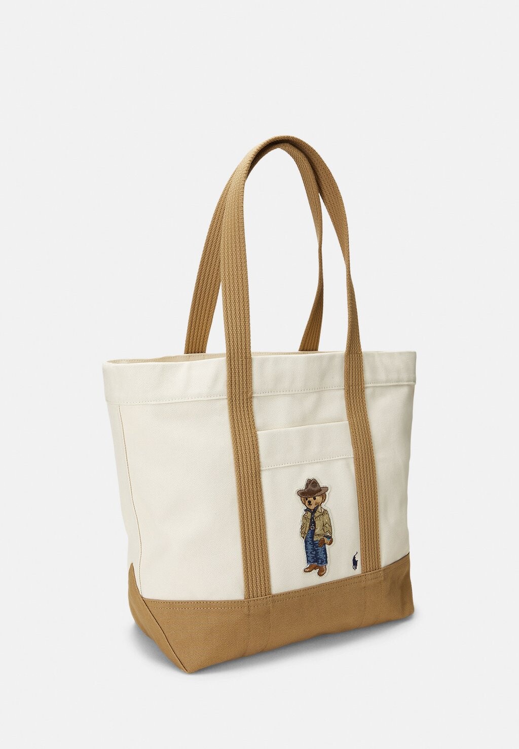 

Сумка-тоут POLO BEAR CANVAS MEDIUM TOTE Polo Ralph Lauren, бежевый
