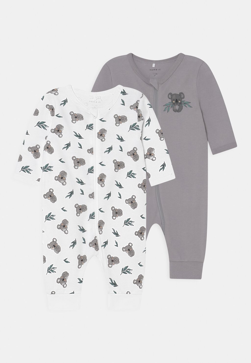 

Пижамы Nbnnightsuit Zip Silver Koala Unisex 2 Pack Name it, цвет grey