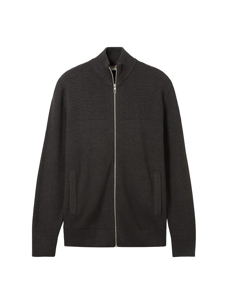 

Пуловер Tom Tailor, цвет black grey melange
