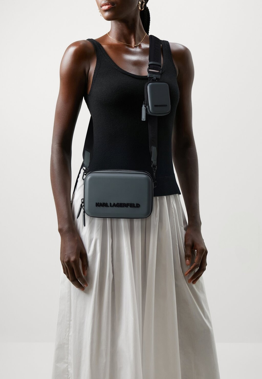 

Сумка через плечо KASE CROSSBODY UNISEX SET KARL LAGERFELD, цвет anthracite
