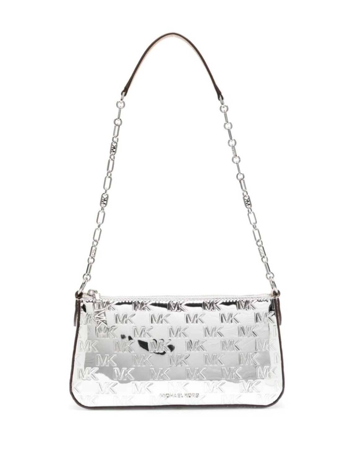 

Michael Michael Kors сумка на плечо Jet Set с тисненым логотипом, серебристый