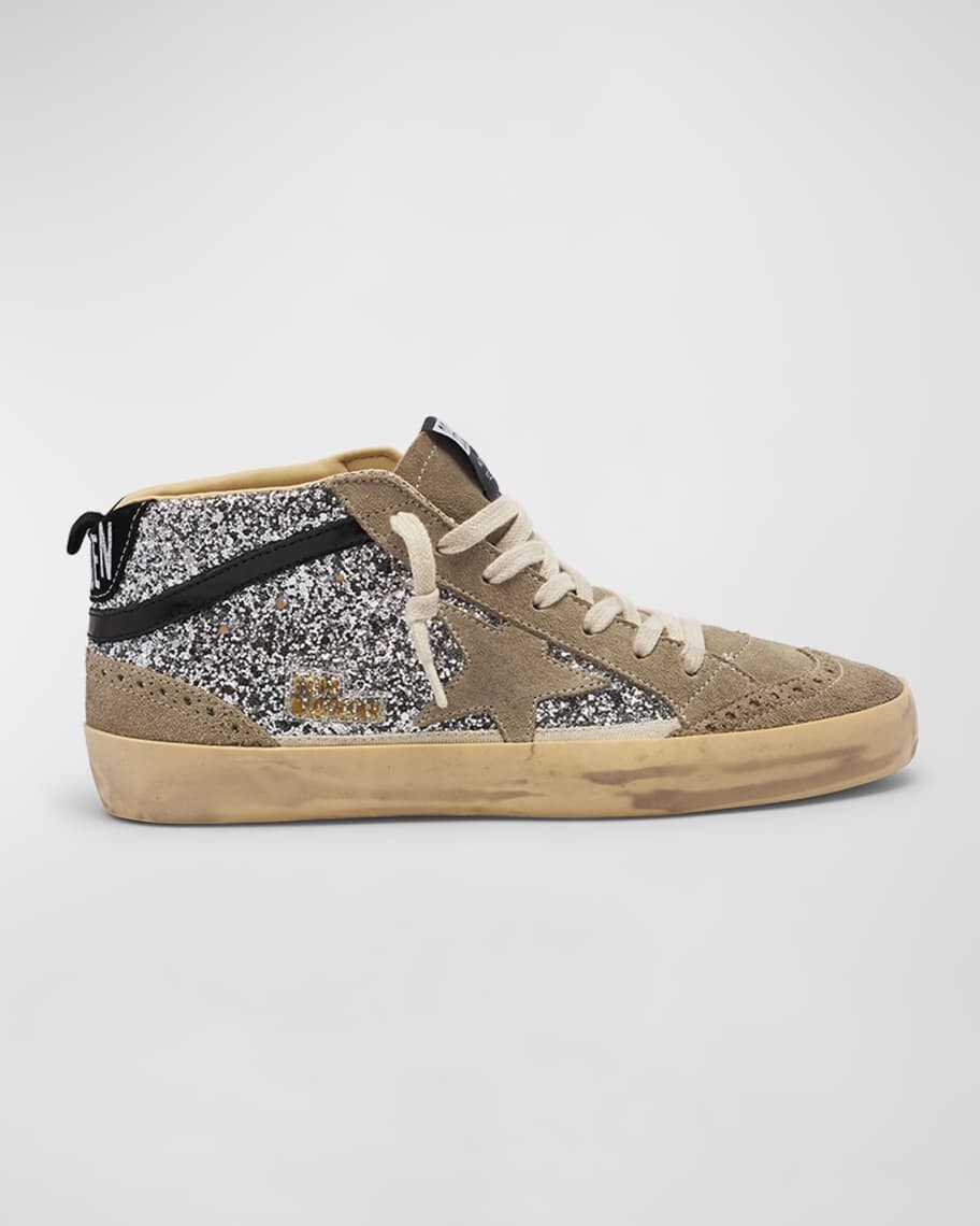 

Кроссовки Mid Star Glitter Wing-Tip Golden Goose