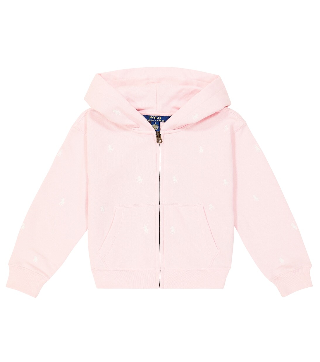 

Худи из хлопкового джерси с логотипом Polo Ralph Lauren, розовый