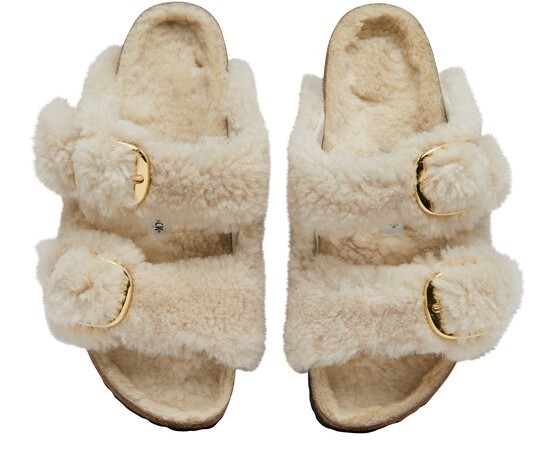 

Большая пряжка Arizona из овчины Birkenstock, белый